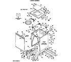GE CATL160RBL cabinet assembly diagram