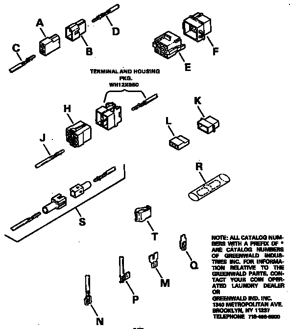 Terminal and housing package
