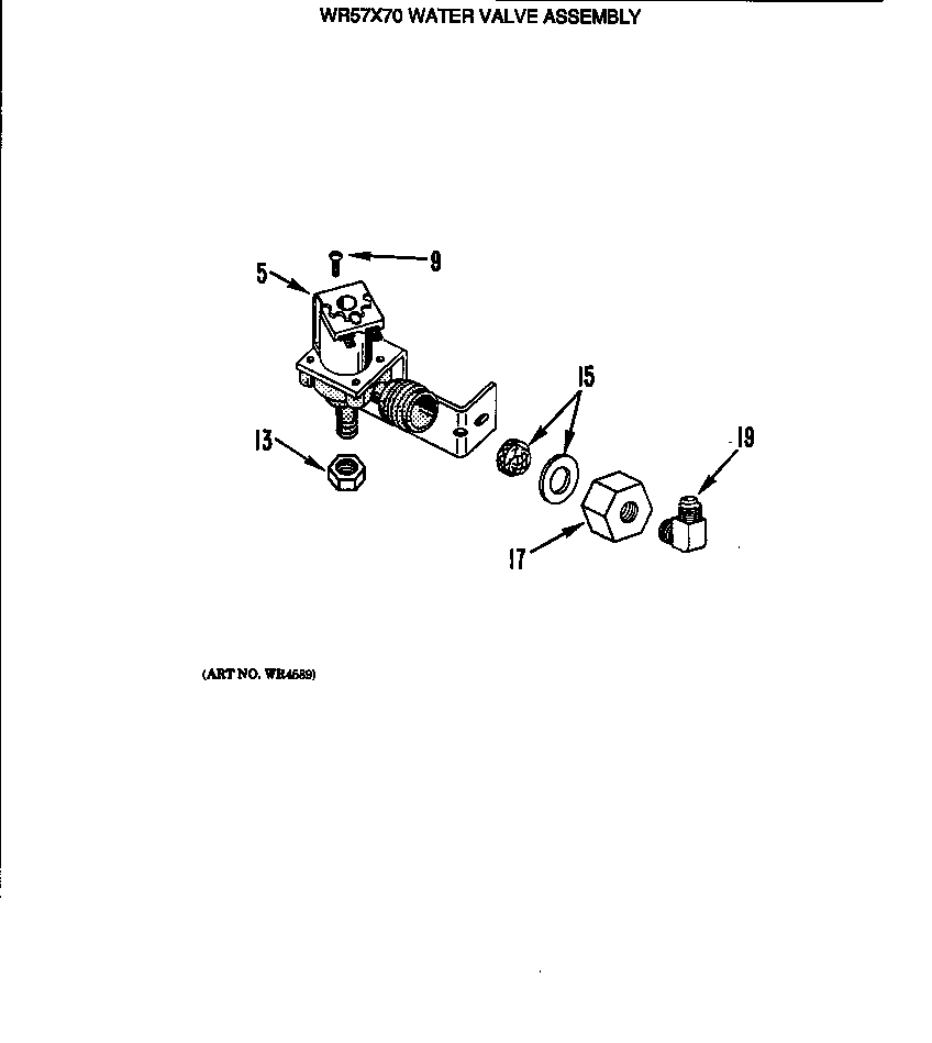 Water valve assembly