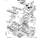 GE JHP56*VA oven door parts - upper diagram