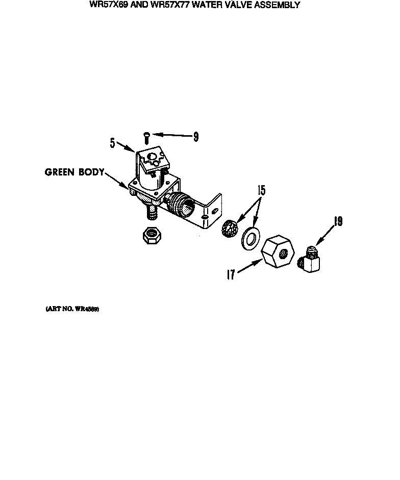 Water valve assembly