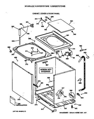 Cabinet, cover & front panel