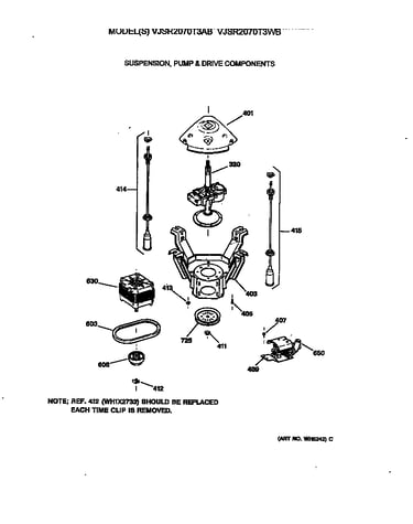 Suspension, pump & drive components