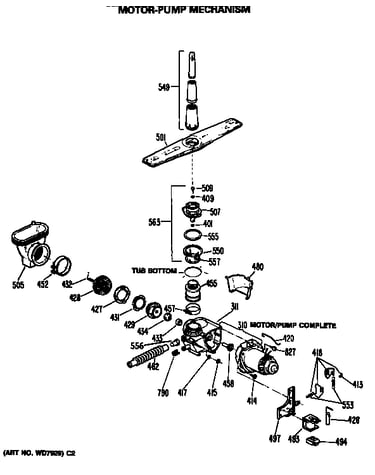 Motor-pump mechanism