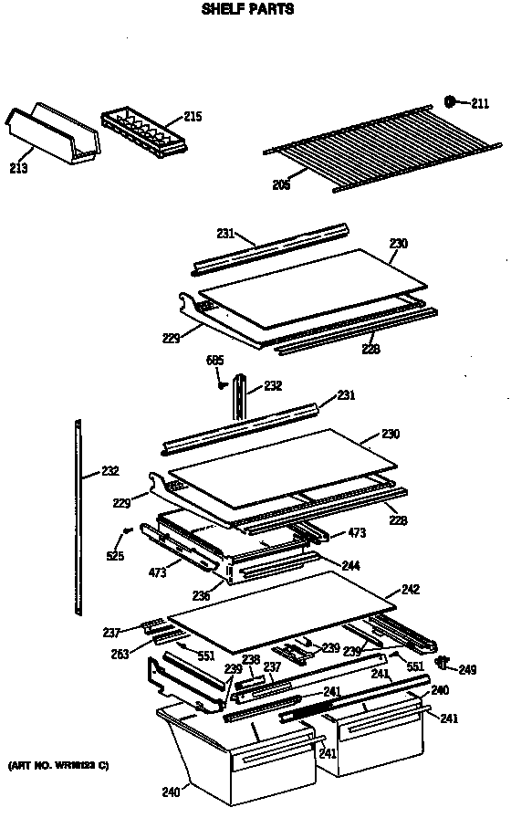Shelf parts