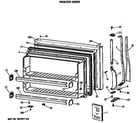 Hotpoint CTX18GASQRAD freezer door diagram