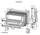 Hotpoint CTH18EATERAD freezer door diagram