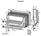 Hotpoint CTX18CASJLAD freezer door diagram