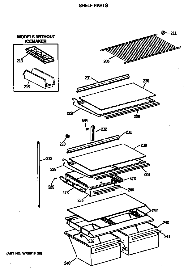 Shelf parts