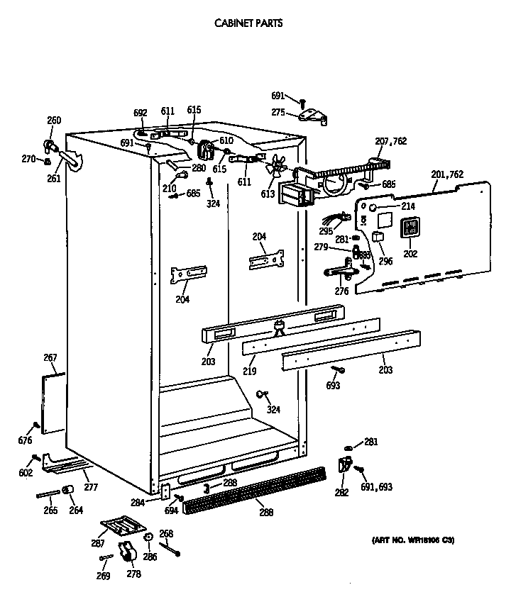 Cabinet parts