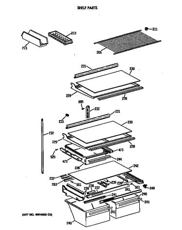 Shelf parts