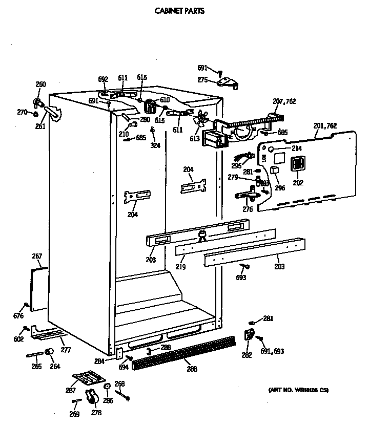Cabinet parts