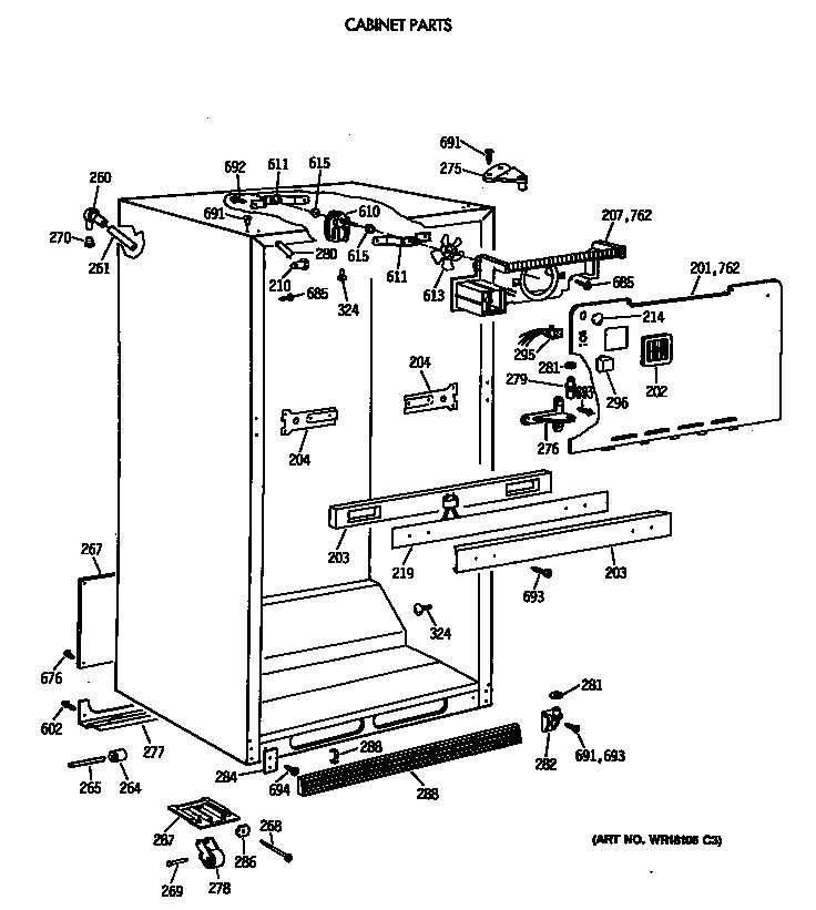 Cabinet parts