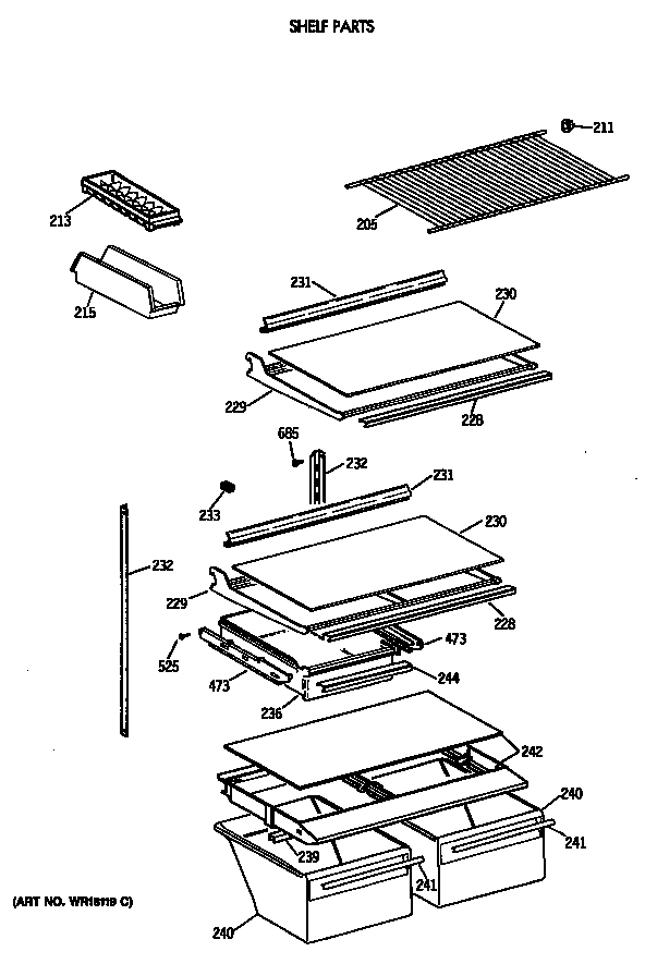 Shelf parts