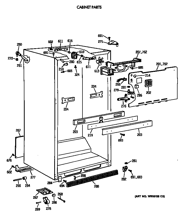 Cabinet parts