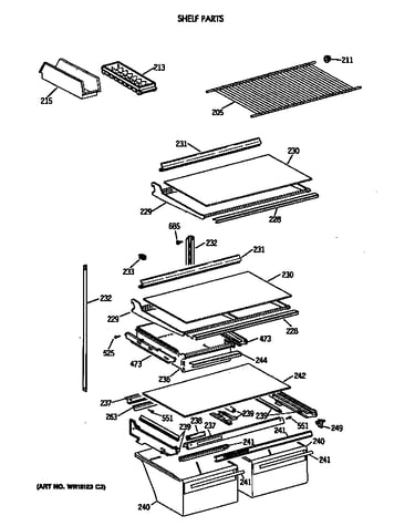 Shelf parts