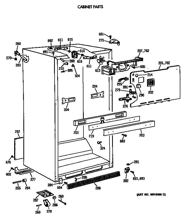 Cabinet parts