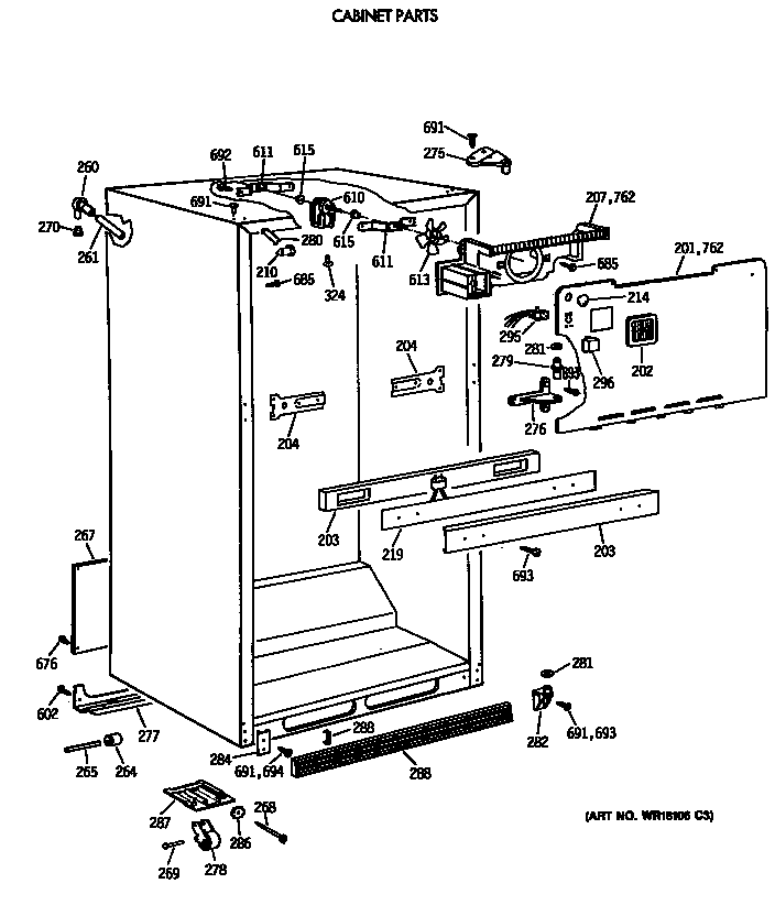 Cabinet parts