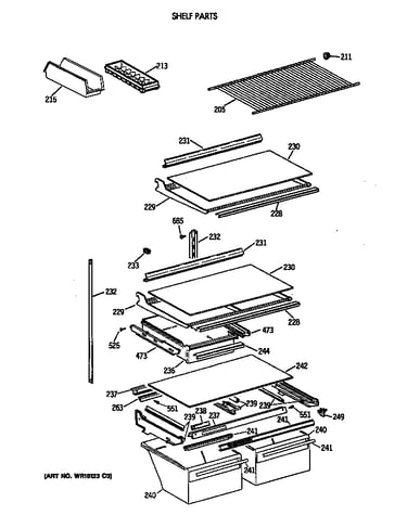 Shelf parts