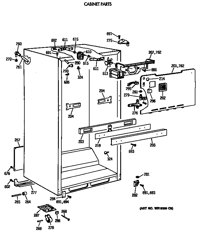 Cabinet parts