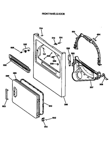 Front panel & door