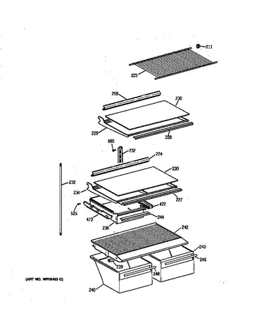 Shelf parts