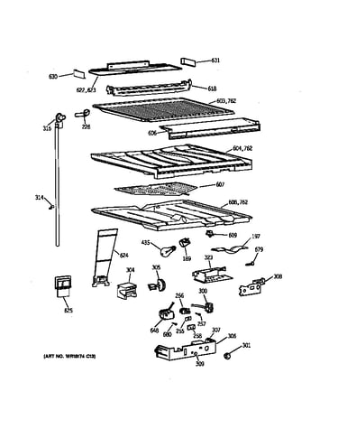 Compartment separator parts