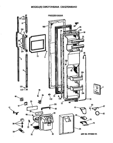 Freezer door