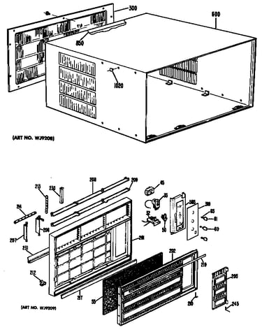 Cabinet/grille