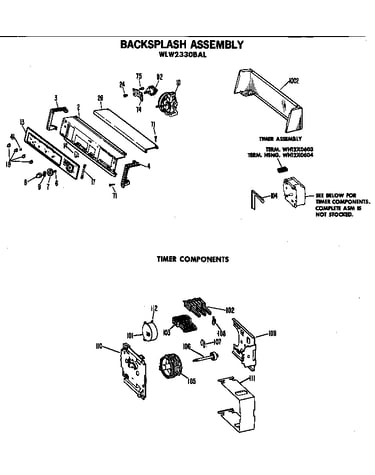 Backsplash assembly