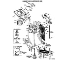 Hotpoint WLW2330BAL cabinet and suspension asm. diagram