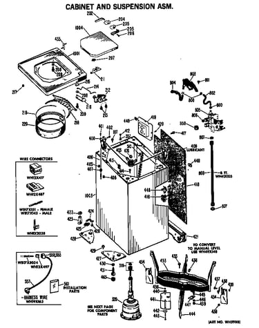Cabinet and suspension asm.