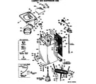 Hotpoint WLW3505BAL cabinet and suspension asm. diagram