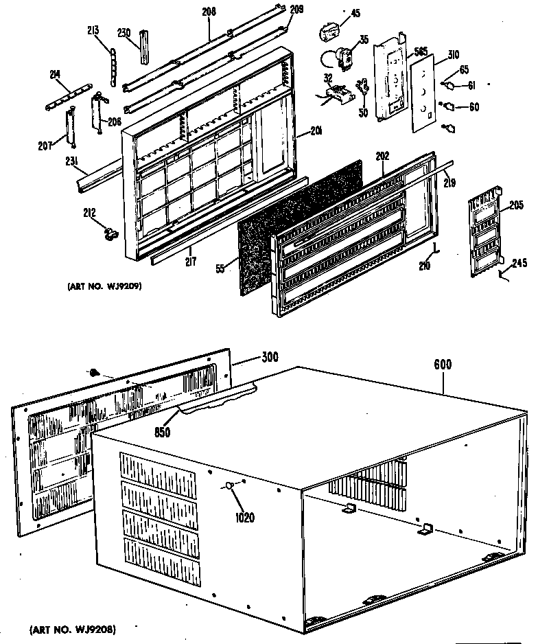 Cabinet/grille