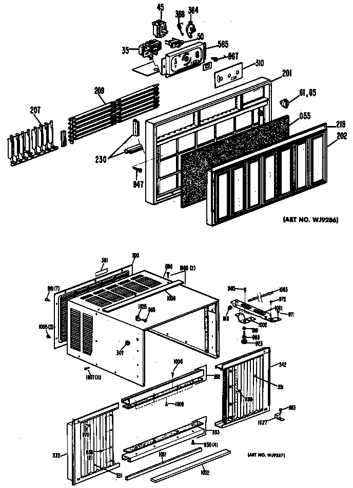 Cabinet/grille