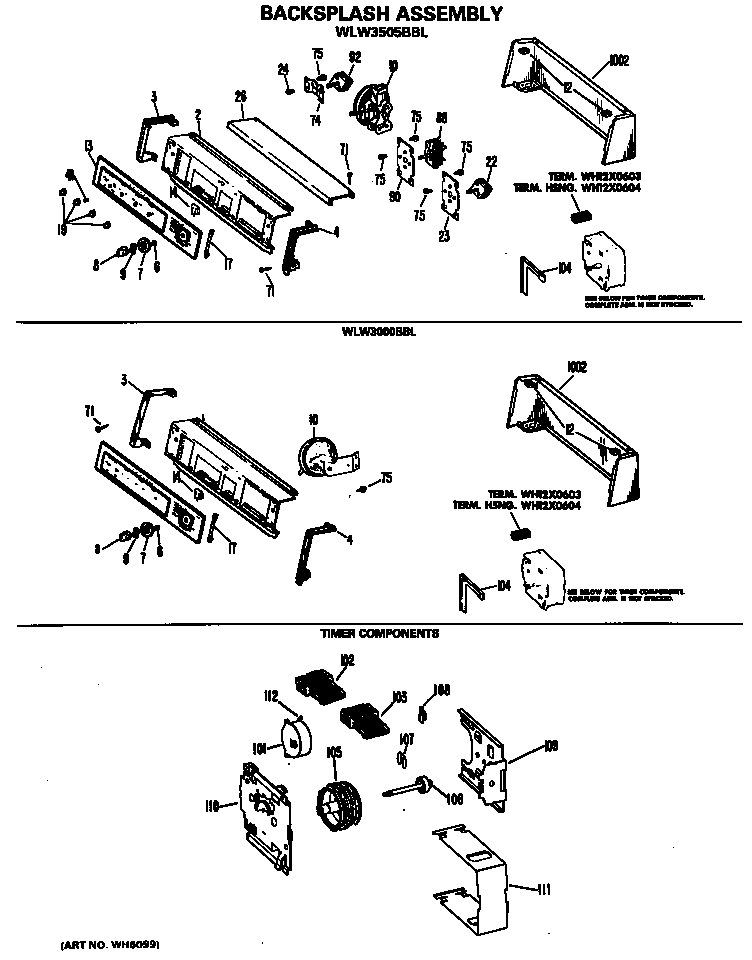 Backsplash assembly