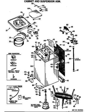 Cabinet and suspension asm.