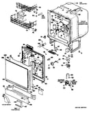Tub/door assemblies