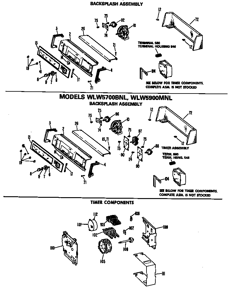 BACKSPLASH ASSEMBLY