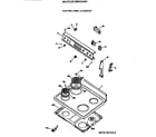 Hotpoint RB632GW1 control panel & cooktop diagram