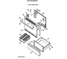 Hotpoint RB632GW1 door & drawer parts diagram