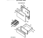 Hotpoint RB526V2 door & drawer parts diagram