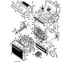 Hotpoint RH960G*03 range assembly diagram