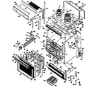 Hotpoint RH961G*H2 range assembly diagram