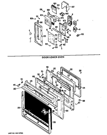 Door lower oven
