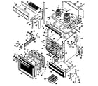 Hotpoint RH961G*J1 range assembly diagram