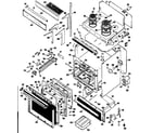 Hotpoint RH962V*K1 range assembly diagram