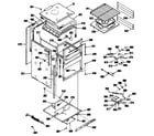 Hotpoint RGJ515GEL4 oven assembly diagram