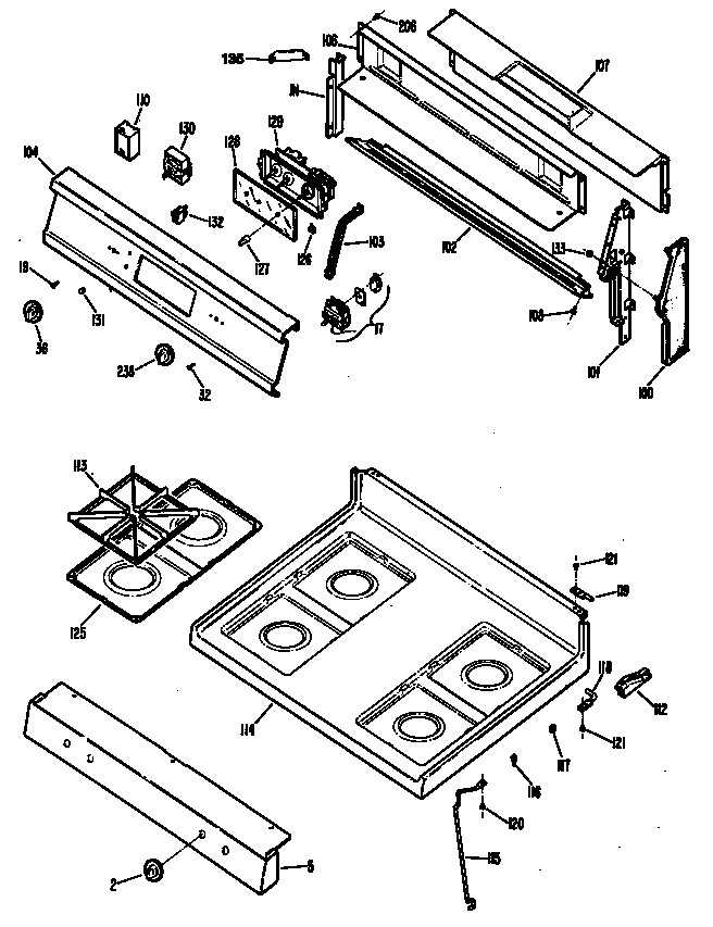 Cooktop assembly