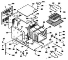 Hotpoint RJ734GP3BG oven assembly diagram